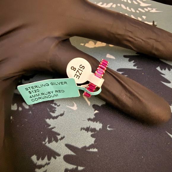 Jewelry - Sterling Silver Ruby Red Corundum Ring